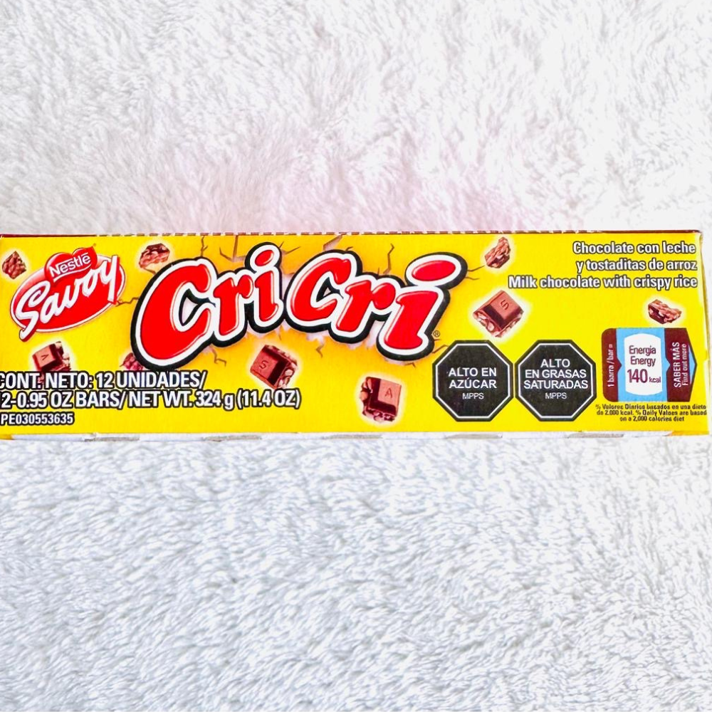 Cri Cri Chocolate Savoy Caja con 12 Unidades