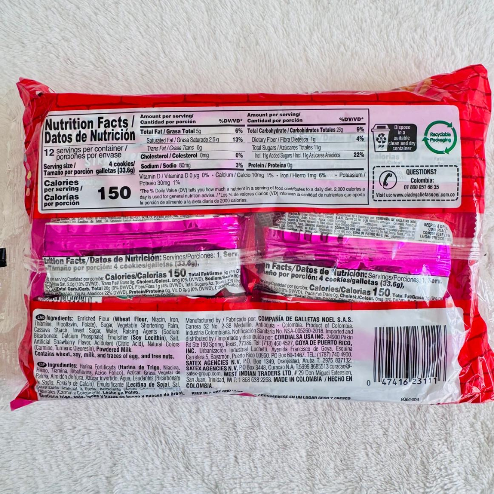 Galletas Festival Fresa 403g