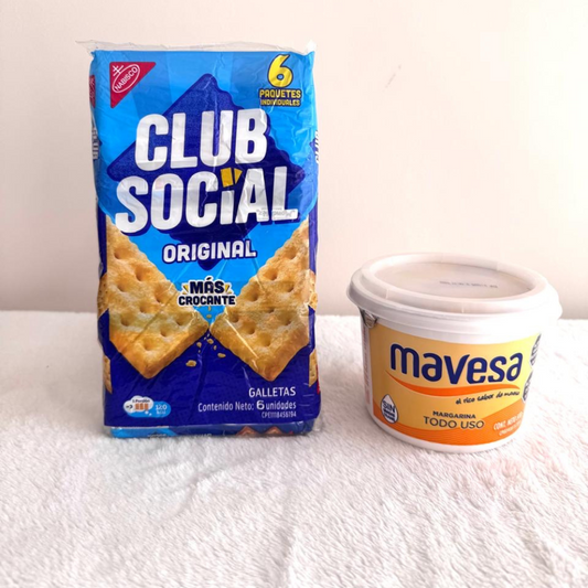 Combo Margarina Mavesa 500g + Galletas Club Social 6 Unidades