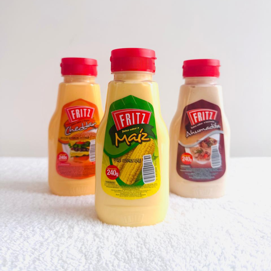 3 Pack Fritz: Salsa de Maiz, Cheddar y Ahumadita