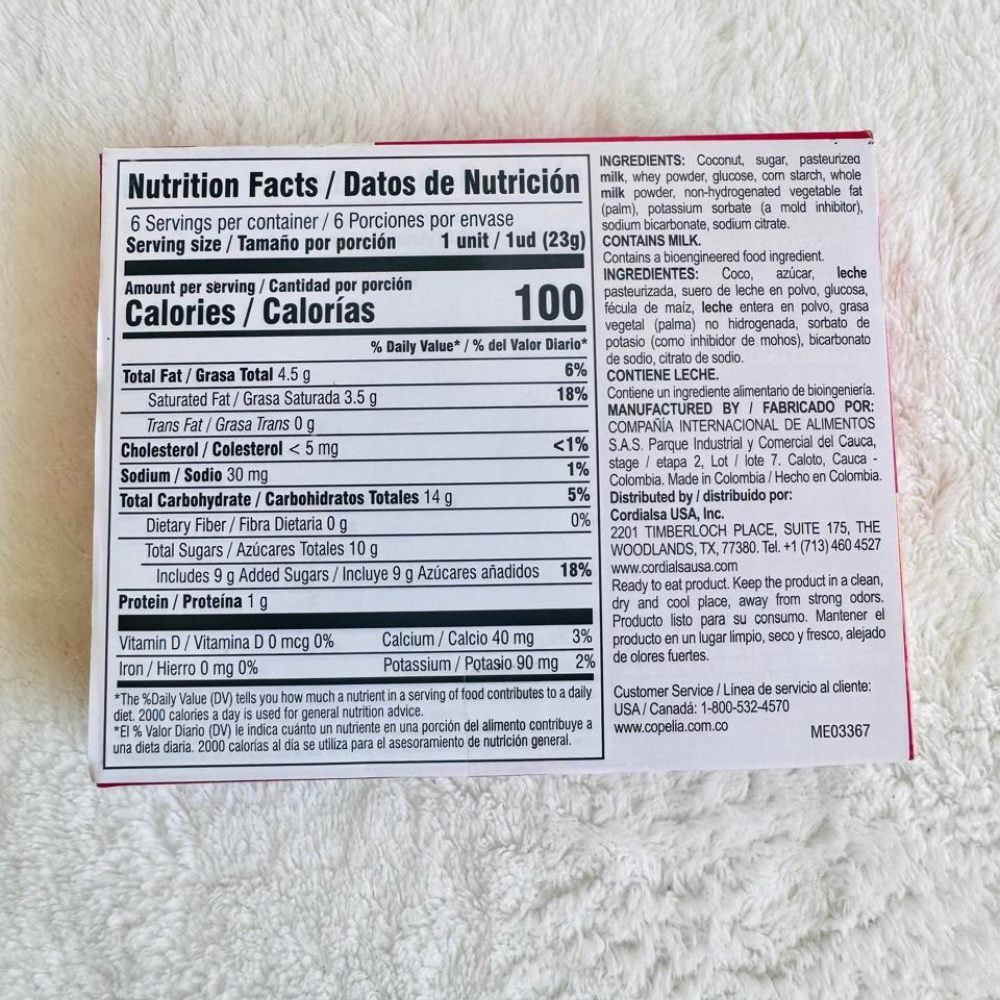 Panelitas Copelia 138g