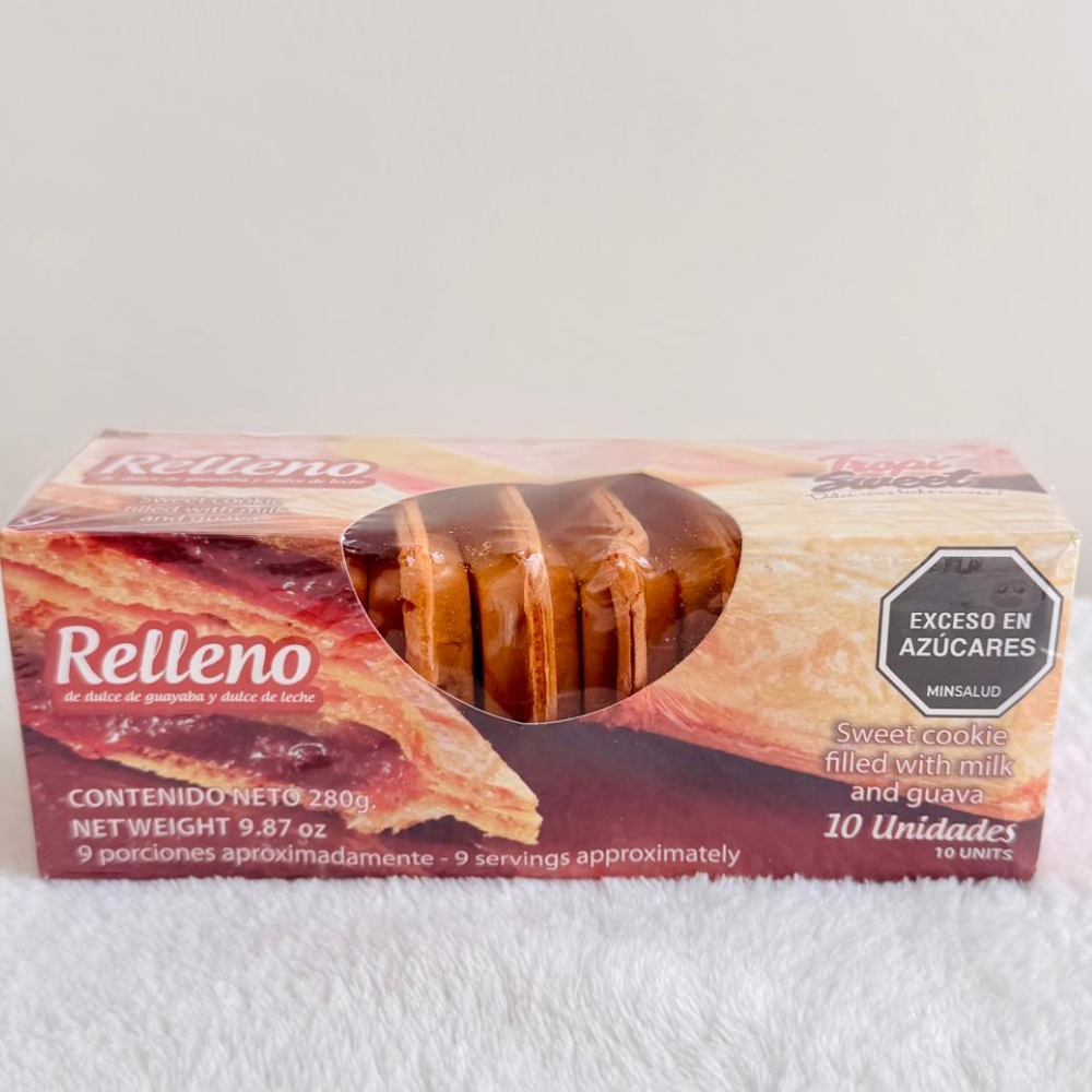 Galletas Tropisweet Rellenas de Dulce de Leche y Guayaba 280g